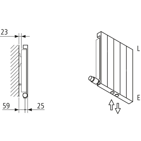 Grzejnik płytowy typ 11 KERMI V-HVV wym. 2200 x 980 mm, kolor biały, moc 2865 W