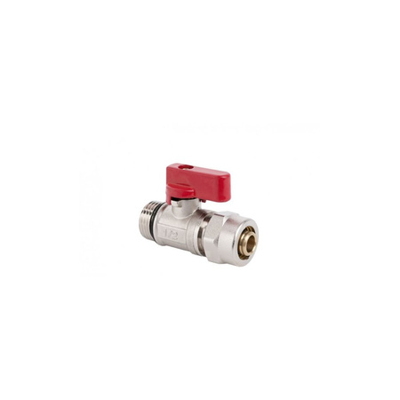 Zawór kulowy VALVEX Mini 1/2'' x 16x2 GZ x zz, uchwyt: dźwignia (czerwona)