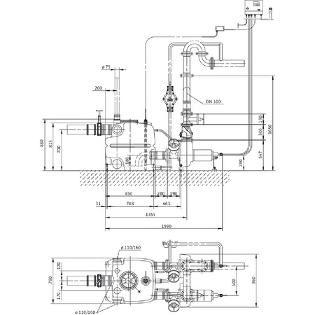 Pompa do ścieków WILO DrainLift XXL 50 Hz / 26.67m³/h / 4.4W