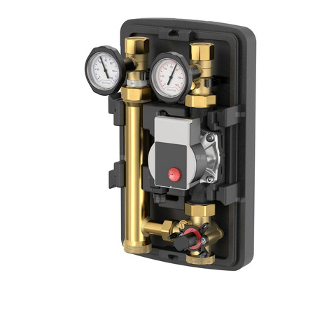 Grupa pompowa FLAMCO MEIBES GZ gazowy walcowy x GW gazowy walcowy 1 1/2 cala (40) x DN 25 Kvs5.8, z izolacją, z zaworem trójdrożnym