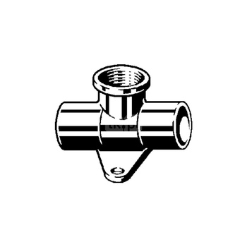 Trójnik VIEGA 94490G brąz 15 mm x 1/2'' x 15 mm (lw x gw x lw)