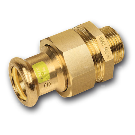 Śrubunek SANHA Press Gas trzyczęściowy, Cu, 54 mm x 2'' (zw x GZ)