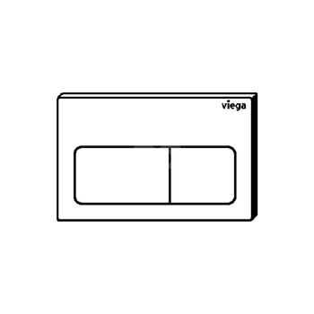 Przycisk do WC ekspozycyjny Prevista Visign for Life 5 nr wzoru 8601.19 płytka maskująca: tworzywo szt. chrom. klawisz: tworzywo szt. chrom.