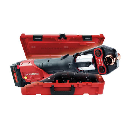 Zaciskarka ROMAX 4000, zestaw szczęk zaciskowych SV 15-22-28 mm, akumulator 4.0 Ah/18 V i ładowarka, EU