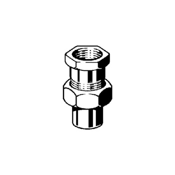 Złącze przejściowe VIEGA 94330G trzyczęść., brąz / mosiądz, 18 mm x 1/2'' (lut wewnętrzny x GW), 50 mm z uszczelką