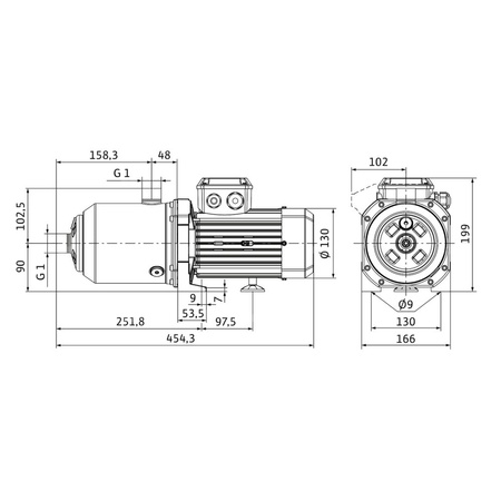 Wilo-Medana CH1-L.206-1/E/A/10T wysokociśnieniowa pozioma pompa do wody