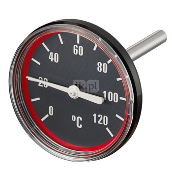 Termometr do Regumatów 180 DN 25, czerwony