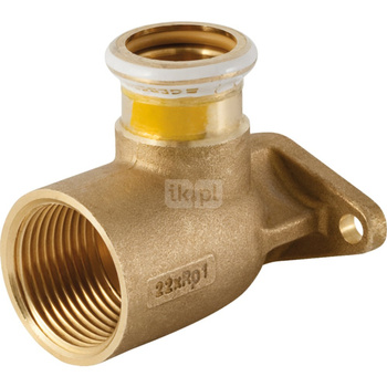 Kolano 90' GEBERIT Mapress Kupfer Gas do gazu, mosiądz, 1'' x 28 mm (GW x mufa zaprasowywana)