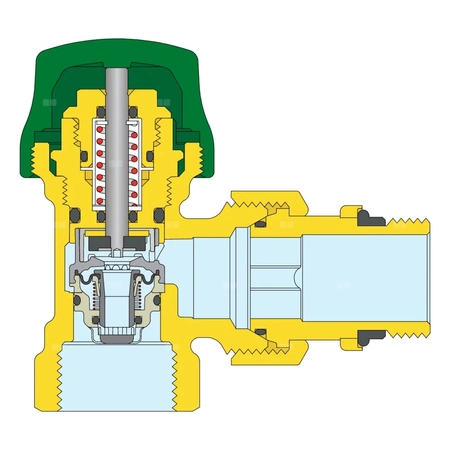 DYNAMICAL  - Dynamiczny termostatyczny zawór grzejnikowy przystosowany do montażu głowic termostatycznych lub siłowników elektro