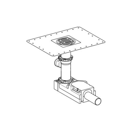 Kołnierz Geberit do wpustów podłogowych natrysku