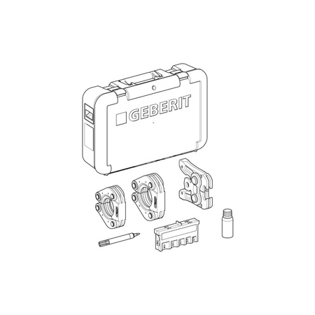 Opaska zaciskowa (komplet do zb203 i zb303) GEBERIT Mapress fi 54 mm do złączek zaprasowywanych