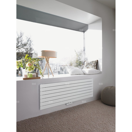 Grzejnik żeberkowy ZEHNDER Roda 1800 x 444 mm, kolor biały (RAL 9016), moc 852 W