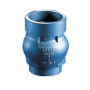 Typ 212S - zawór zwrotny gwintowany zew./wew., zamknięcie grzybkowe wspomagane sprężyną, Pnom 4,0 MPa, tmax=100 st.C. typ 212S, 2 1/2", PN40