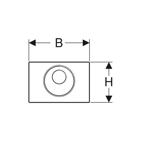 Pokrywa Geberit do podtynkowego gniazda rozdzielacza