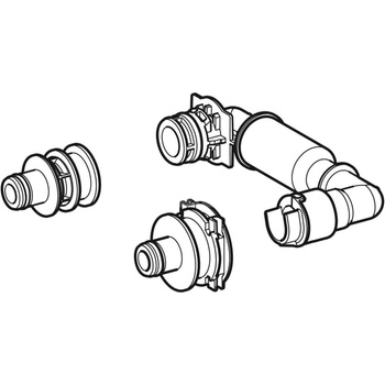 Moduł wodny Geberit do zbudowanego zaworu spłukującego do pisuarów, zasilanie niezależne