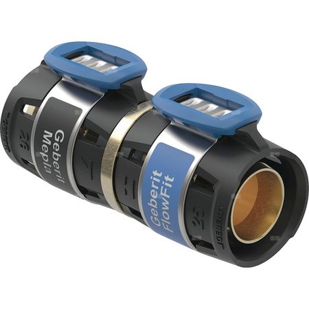 Złączka przejściowa  GEBERIT FlowFit / Mepla, brąz krzemowy bezołowiowy, 20 mm (łącznik zaprasowywany x łącznik zaprasowywany)