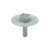 Wpust VIEGA 49442 z 1 przyłączem DN 70, odpływ poziomy, kratka 100x100mm stal