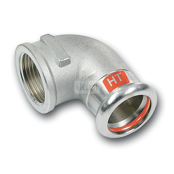 Kolano 90' SANHA Therm Industry, stal (Cynk/nikiel), 18 mm x 1/2'' (zw x GW)