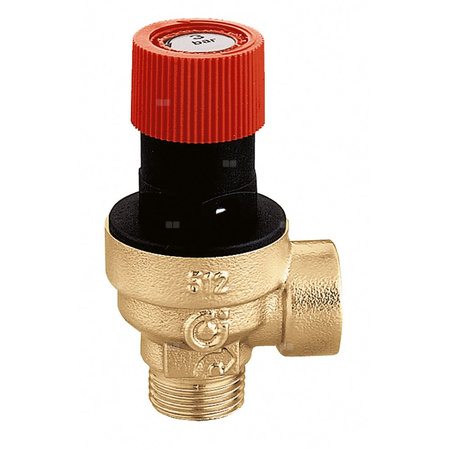 Zawór przelewowy CALEFFI mosiądz 8 bar GZ x GW 1/2''