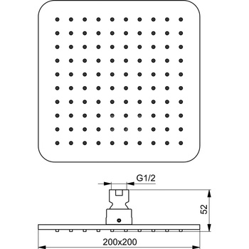 IDEALRAIN CUBE DESZCZOWNICA 200