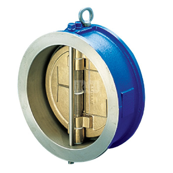 Zawór zwrotny międzykołnierzowy, zamknięcie - płytka dwudzielna wspomagana sprężyną, typ 805, Pnom 1,6 MPa, DN 50