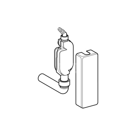 Pokrywa Geberit do syfonu natynkowego do urządzeń: Biały-alpin