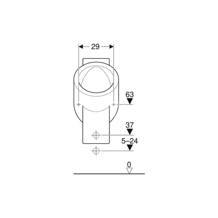 Zestaw odpływowy Geberit do pisuarów pracujących bez wody: d=50mm