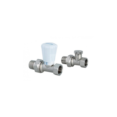 Zestaw przyłączeniowy grzejnikowy dwururowy VALVEX Activ Plus 1/2'' x 1/2'', zawór prosty