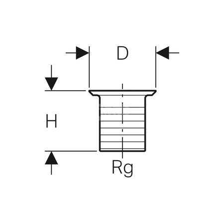 Uszczelka płaska GEBERIT tworzywo sztuczne (EPDM), 85 mm x 60 mm