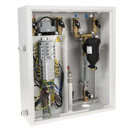 Moduł hydrauliczny do pomp ciepła AMB 760, z grzałką przepływową 6 kW, zaworem przełączającym USV, separatorem zanieczyszczeń ADS 160, przyłącza G1''
