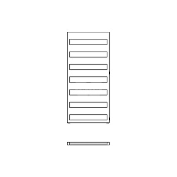 Grzejnik drabinkowy KERMI Casteo-D BH, wym. 1259 x 750 mm, kolor srebrny, moc 774W