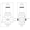 Regulator ciśnienia wody AFRISO BPR, GW 1 1/4''