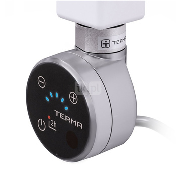 Grzałka TERMA MOA-IR, 400W \ Tuba, Silver Matt SMA, kabel prosty z wtyczką [srebrzysty, 1,5m, logo T