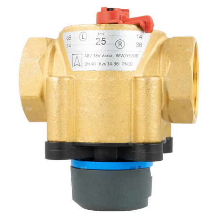 Zawór obrotowy trójdrogowy AFRISO ARV 386 Vario ProClick, mieszający, Siłownik elektryczny ARM 343, DN 40