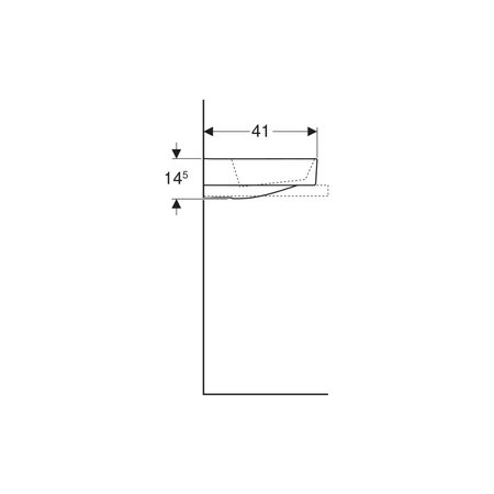 Geberit ONE Pokrywa odpływu, z wkładem grzebieniowym, mocowanie magnetyczne, chrom szczotkowany