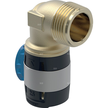 Kolano przejściowe 90' GEBERIT FlowFit, brąz bezołowiowy, 3/4'' x 16 mm (GZ x łącznik zaprasowywany)