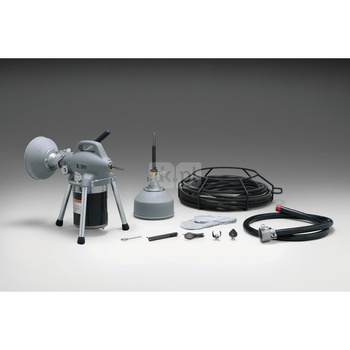 Maszyna segmentowa K-50 230V 50/60HZ do linii odpływowych o średnicy od 3⁄4" (20 mm) do 4" (110 mm) z rękawicą RIDGID do czyszczenia odpływów A–1