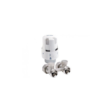 Zestaw przyłączeniowy grzejnikowy dwururowy VALVEX THERMO 3/4'' x 3/4'', zawór prosty przystosowany termostatycznie