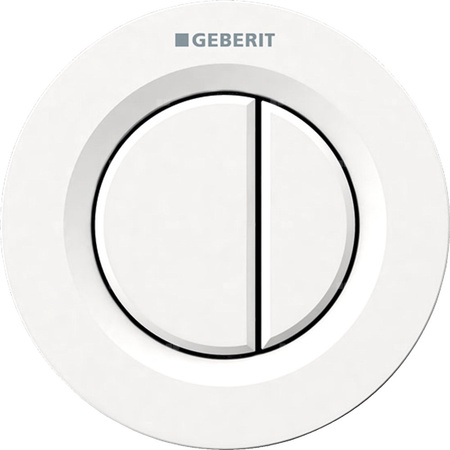 Pneumatyczny przycisk uruchamiający WC Geberit Typ 01, ręczny, podtynkowy, Sigma 8cm, dwudzielny, biały