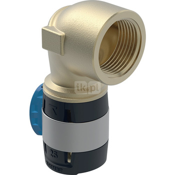 Kolano przejściowe 90' GEBERIT FlowFit, brąz bezołowiowy, 1/2'' x 20 mm (GW x łącznik zaprasowywany)