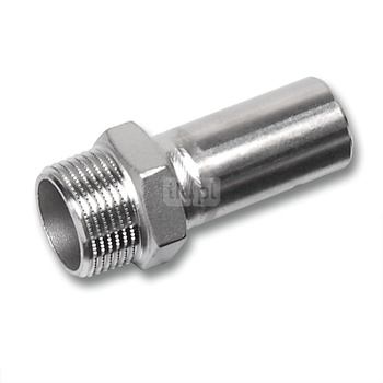 Nypel SANHA NiroSan Press, stal nierdzewna, 18 mm x 3/4'' (zz x GZ)