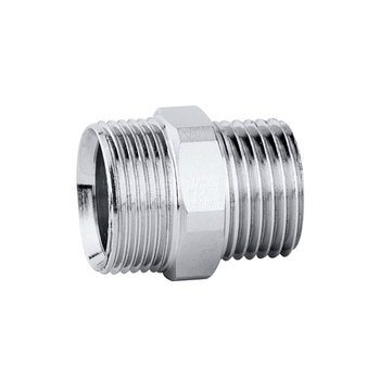 Przyłącze z gwintem zewnętrznym - złączka pierścieniowa. Wykończenie: chrom 3/8" GZ x 23 p.1,5 GZ