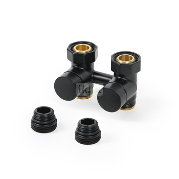 Zawór odcinający prosty 50 oś SC, GW 3/4" (GZ 1/2")-GZ M22x1,5,  czarny mat (601000208.RAL90051TER)