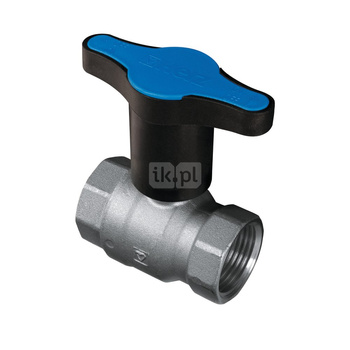 Zawór kulowy HERZ MODUL mosiądz niklowany, PN25 DN 40 GW, uchwyt: motylek