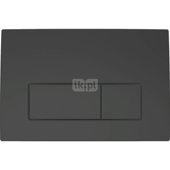 Przycisk uruchamiający Geberit Delta50, przedni, czarny mat, prostokątny