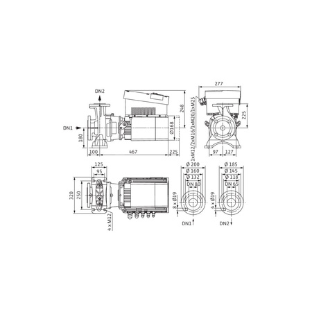 Wilo-Stratos GIGA B 65/1-22/3,0-R1 pompa dławnicowa blokowa, silnik klasy IE5