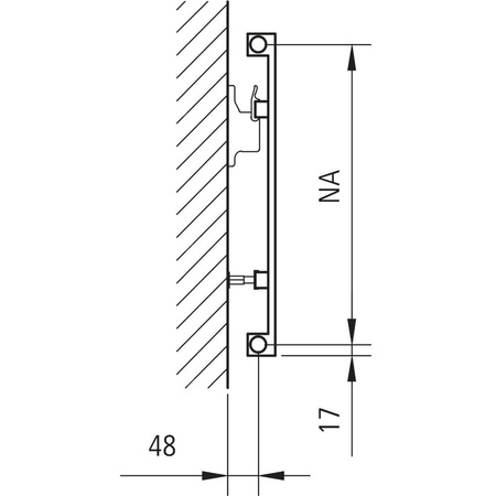 Grzejnik płytowy typ 11 KERMI HVN wym. 800 x 1540 mm, kolor biały, moc 1919 W