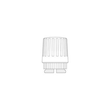 Pokrętło ręczne, białe, złącze zaciskowe