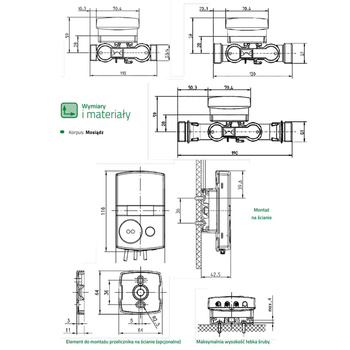 Ciepłomierz T330A qp 0,6 m3/h - powrót
