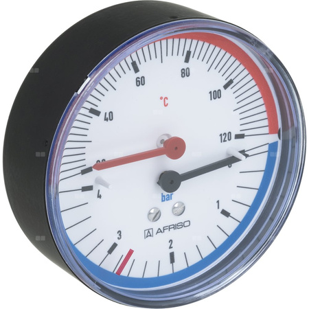 Manometr AFRISO TM aksjalne 1/4'' fi 80 mm, 0 - 4 bar, 20 - 120'C